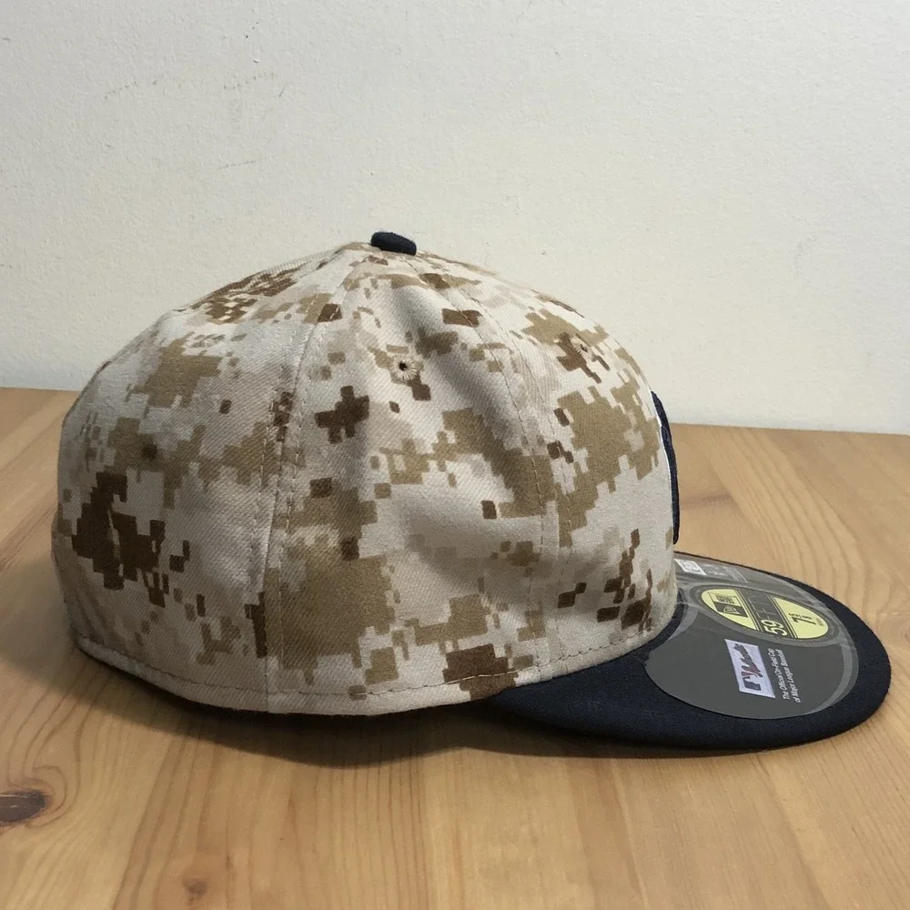 New York Yankees New Era 59FIFTY 2014 MLB Memorial Day Fitted Cap Sz 7 5/8 Camo